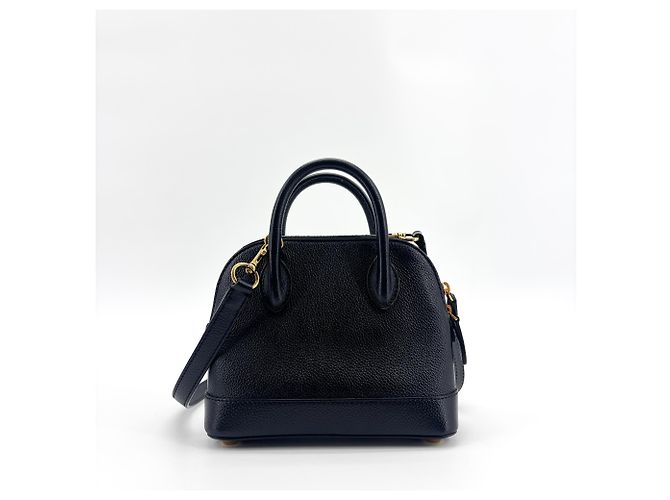 Balenciaga Logo Ville Leather XXS Nero - vista 2
