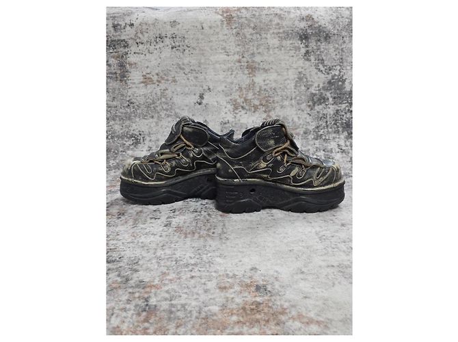 Autre Marque Botas de plataforma New Rock M-1075-C1 en cuero negro - vista 6