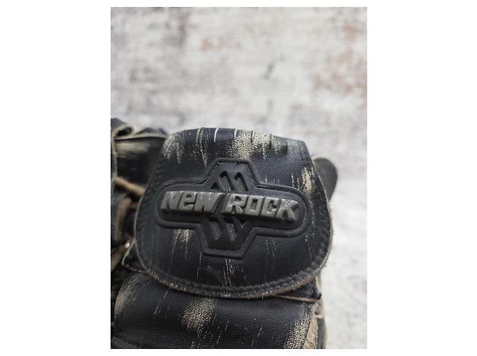 Autre Marque Botas de plataforma New Rock M-1075-C1 en cuero negro - vista 7