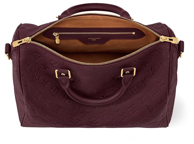 Louis Vuitton Monogram Empreinte Speedy Soft 30 Handtasche Bordeaux - Ansicht 2
