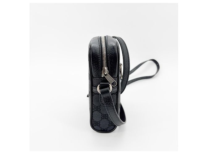 Balenciaga x Gucci The Hacker Project Borsa Messenger BB con zip in tela mini Nero - vista 4