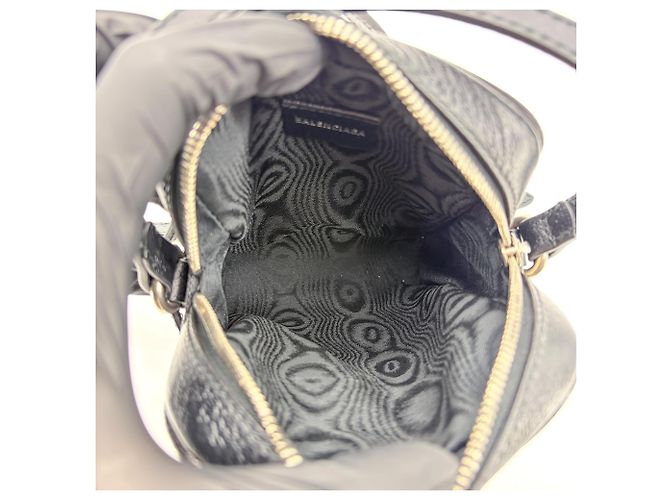 Balenciaga x Gucci The Hacker Project Borsa Messenger BB con zip in tela mini Nero - vista 5