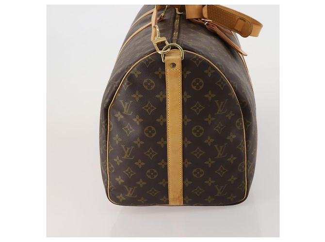 Louis Vuitton Keepall Bandouliere Monogram Canvas 55 Marron - vue 4