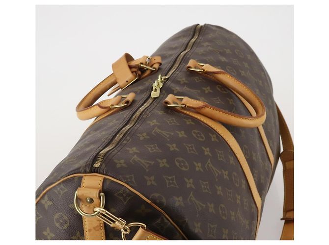 Louis Vuitton Keepall Bandouliere Monogram Canvas 55 Marron - vue 6