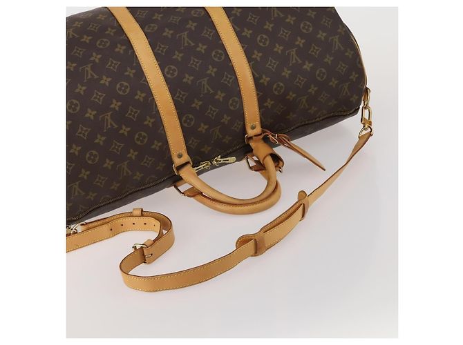 Louis Vuitton Keepall Bandouliere Monogram Canvas 55 Marron - vue 7