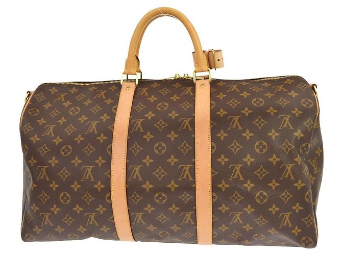 Louis Vuitton Keepall Bandouliere Monogram Canvas 55 Marron - vue 2