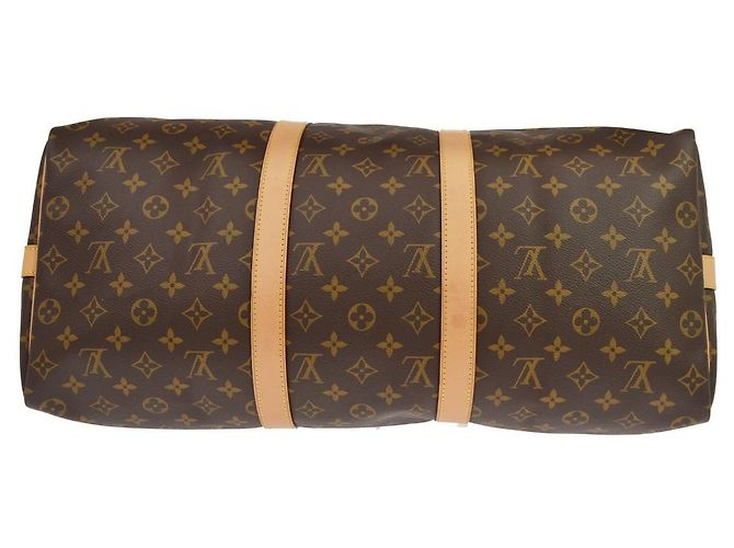 Louis Vuitton Keepall Bandouliere Monogram Canvas 55 Marron - vue 3