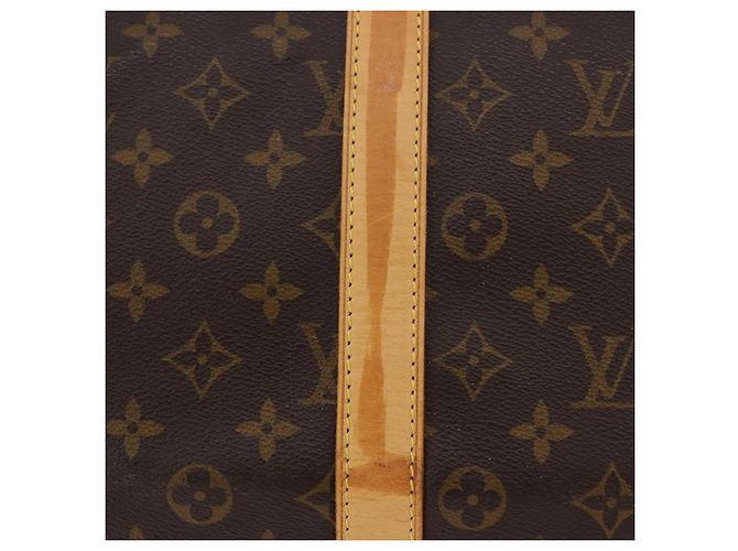 Louis Vuitton Keepall Bandouliere Monogram Canvas 55 Marrone - vista 4