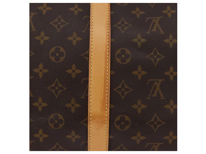 Louis Vuitton Keepall Bandouliere Monogram Canvas 55 Marrone - vista 6