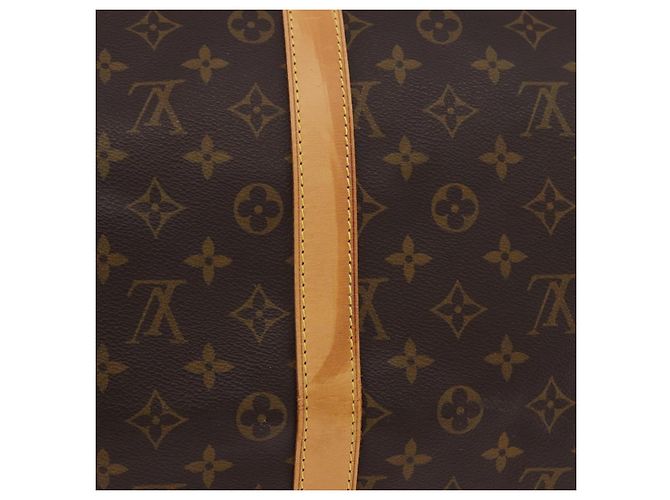 Louis Vuitton Keepall Bandouliere Monogram Canvas 55 Marrone - vista 7