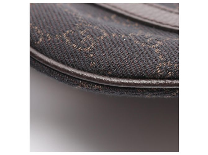 Gucci GG Pattern Schultertasche Braun Schwarz - Ansicht 5