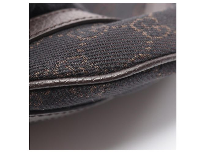 Gucci GG Pattern Schultertasche Braun Schwarz - Ansicht 6