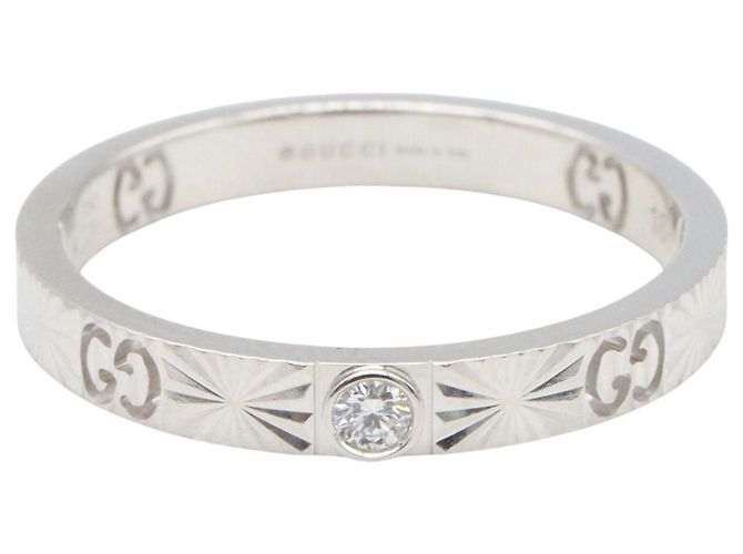 Gucci Icon Heart Ring aus 18K Weißgold Silber - vista 2