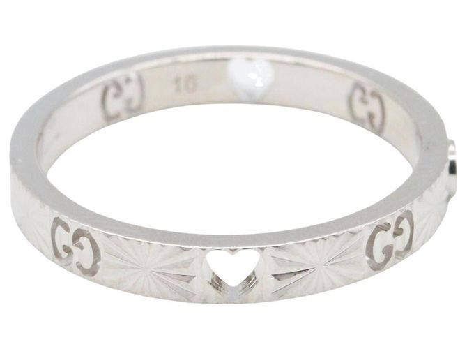 Gucci Icon Heart Ring aus 18K Weißgold Silber - vista 4