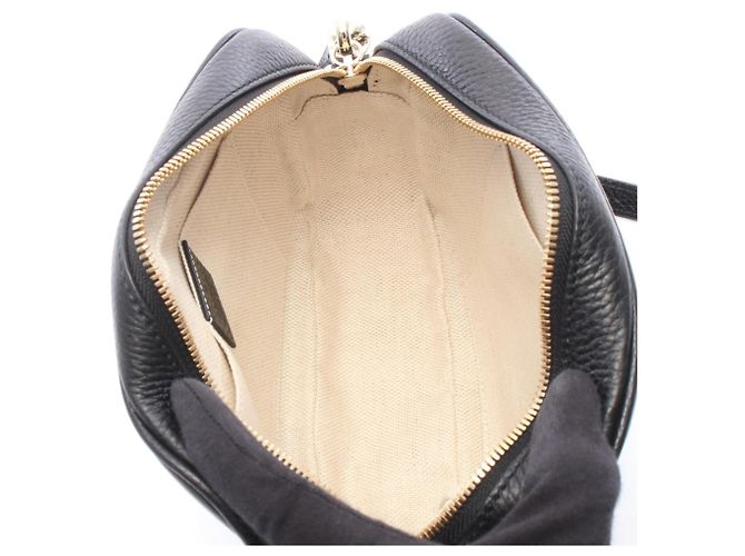 Borsa Gucci Soho Disco in pelle nera Nero - vista 3