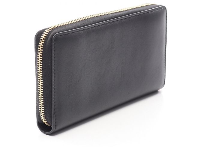 Cartera larga de cuero negro/ivory Gucci Crudo - vista 2