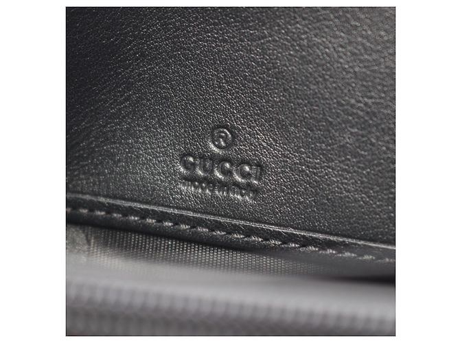 Cartera larga de cuero negro/ivory Gucci Crudo - vista 4