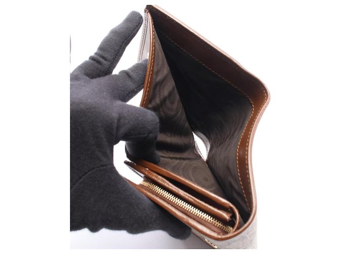 Billetera bi-fold Gucci Horsebit GG Supreme Castaño Beige - vista 7