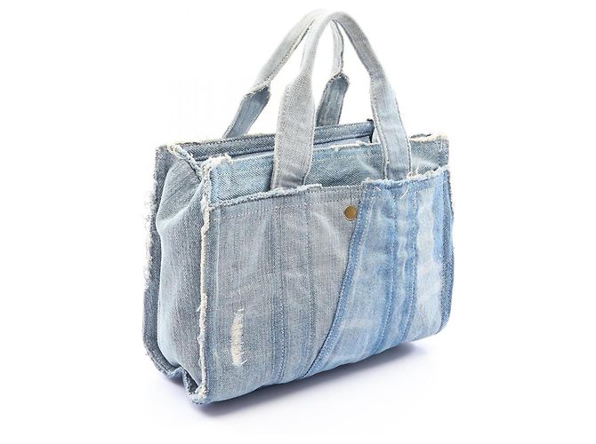Bolsa Coach Cargo Tote 26 em denim Azul - vista 2