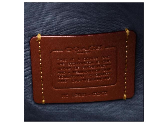 Bolsa Coach Cargo Tote 26 em denim Azul - vista 4