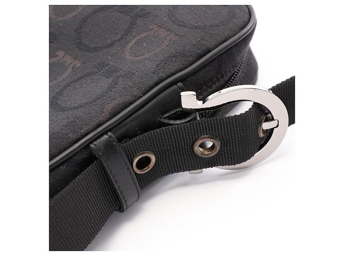 Borsa a Spalla Gancini Salvatore Ferragamo Nero - vista 7