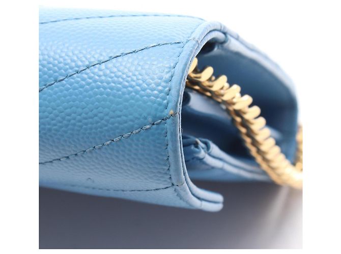 Autre Marque Borsa a Spalla Classica Cassandra di Yves Saint Laurent Parigi Blu - vista 10