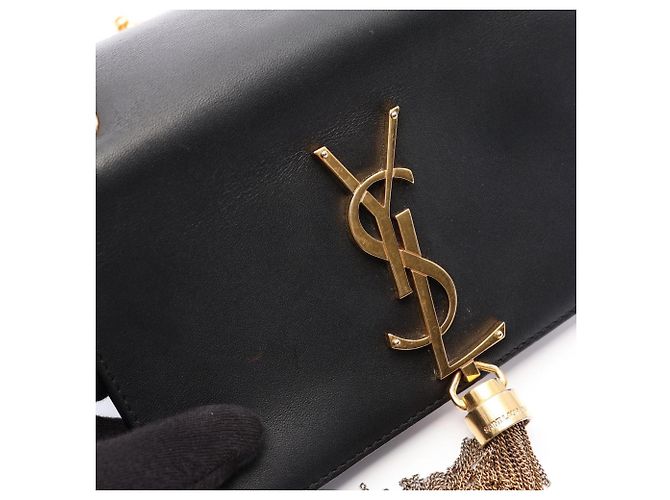 Autre Marque Borsa a tracolla Yves Saint Laurent Paris Kate Monogram Nero - vista 5