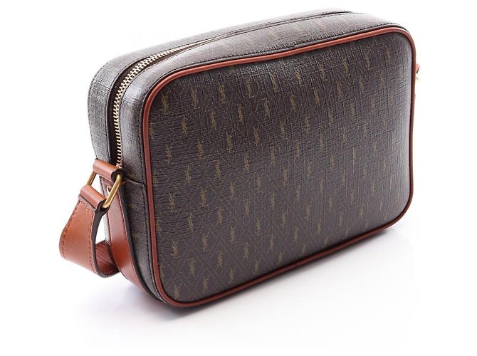 Autre Marque Borsa camera monogram Saint Laurent Paris Marrone - vista 2