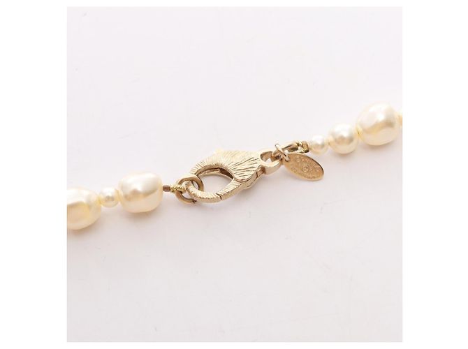 Collar Coco Mark 12C de Chanel Blanco Dorado - vista 3