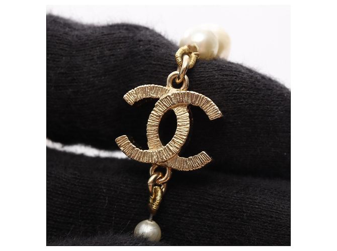 Collar Coco Mark 12C de Chanel Blanco Dorado - vista 6