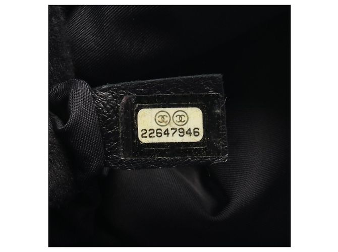 Chanel Airline Rucksack/Handtasche Schwarz Weiß Blau - Ansicht 5