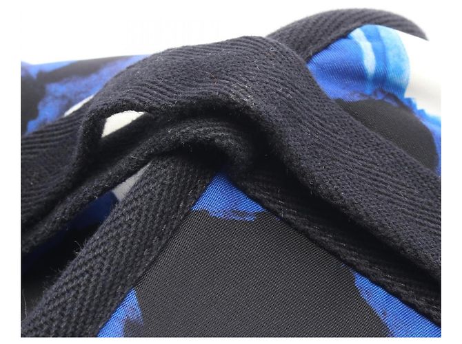 Chanel Airline Rucksack/Handtasche Schwarz Weiß Blau - Ansicht 6