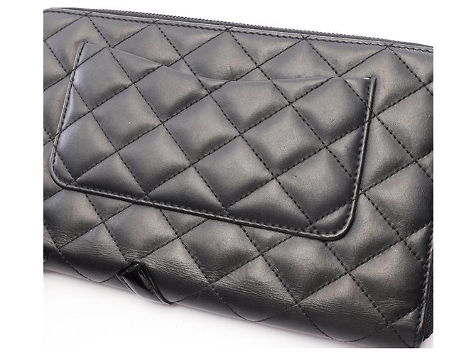 Portafoglio lungo rotondo Chanel Cambon Line Nero - vista 13