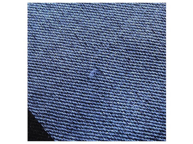 Stola Chanel Coco Mark in seta e cashmere Nero Multicolore - vista 5
