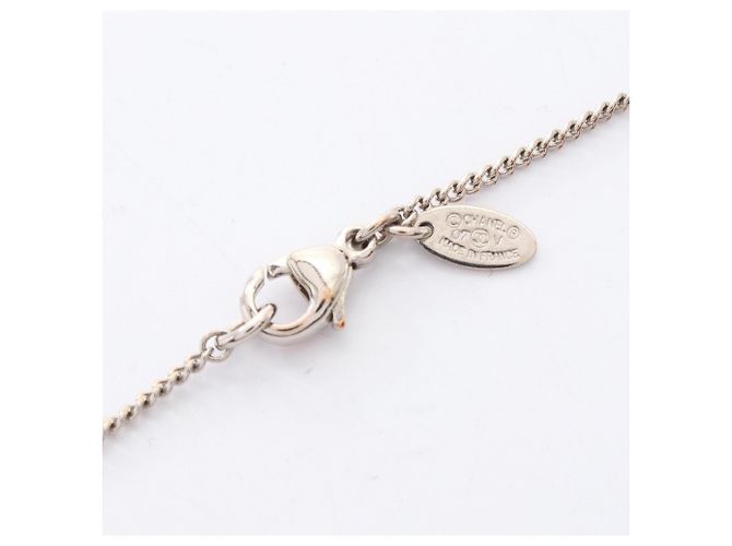 Colar Coco Mark da Chanel Branco Dourado - vista 3