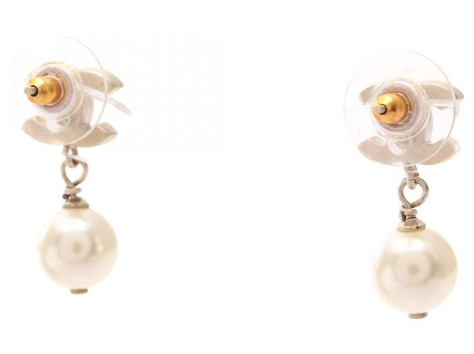 Chanel Coco Mark vergoldete Stecker-Ohrringe Golden - Ansicht 2