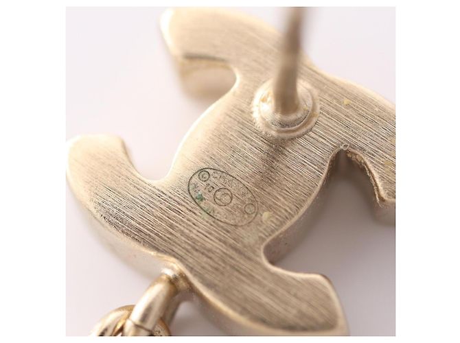 Chanel Coco Mark vergoldete Stecker-Ohrringe Golden - Ansicht 3