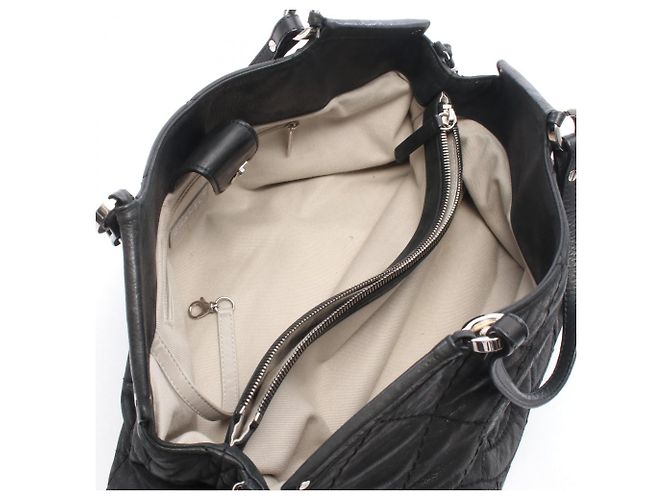 Chanel Coco Mark Matelassé 2-Way Schultertasche Schwarz - Ansicht 3