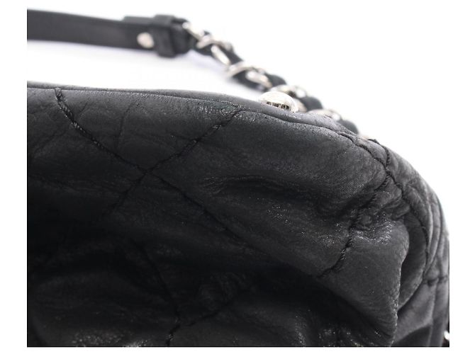 Chanel Coco Mark Matelassé 2-Way Schultertasche Schwarz - Ansicht 9
