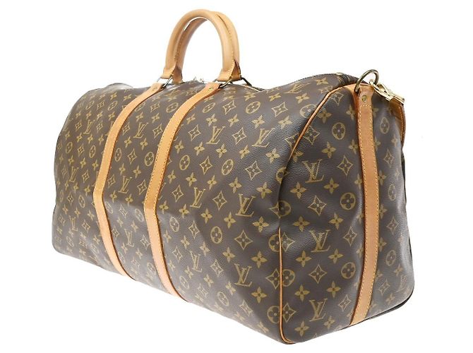 Louis Vuitton Keepall Bandoulière Monogram 55 Marron - vue 2
