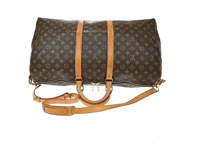 Louis Vuitton Keepall Bandoulière Monogram 55 Marron - vue 5