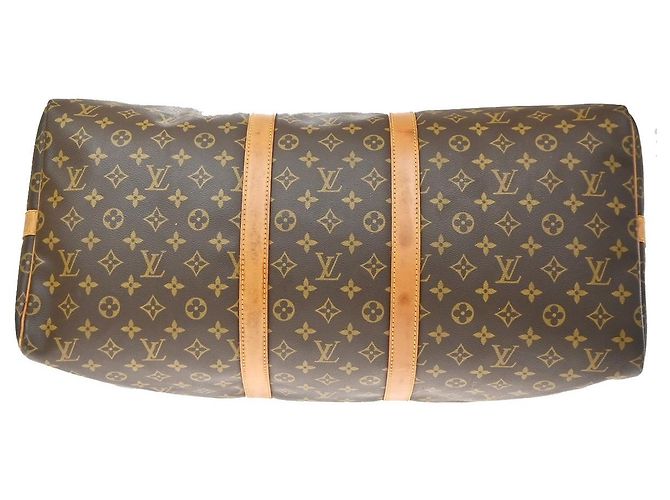 Louis Vuitton Keepall Bandoulière Monogram 55 Marron - vue 6