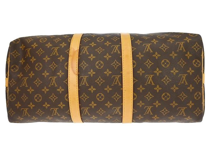 Louis Vuitton Keepall Bandoulière Monogram 50 Marrone - vista 3