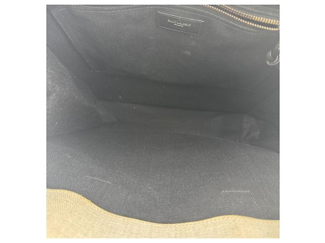 Autre Marque Saint Laurent Rive Gauche Shopper Canvas Tall Blanc - vue 5