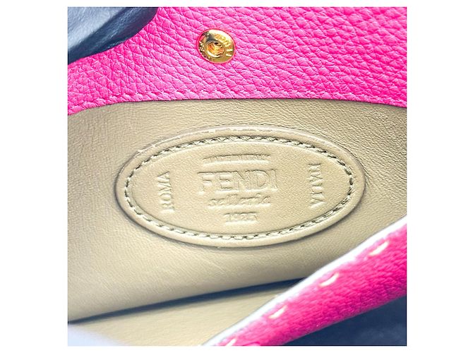 Fendi Selleria Peekaboo Essenzialmente Pelle Rosa - vista 6