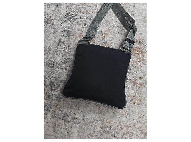 Sacoche Prada en nylon noir - vue 6