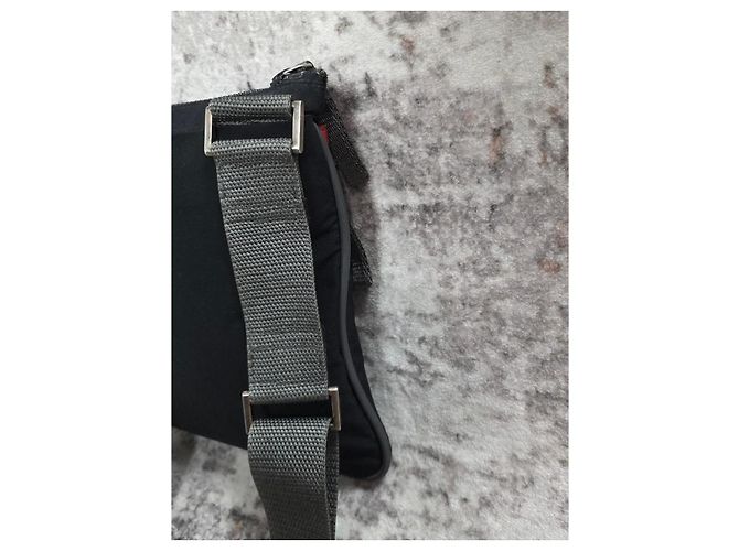 Sacoche Prada en nylon noir - vue 8