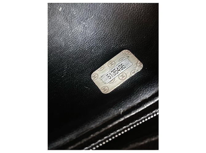 Borsa Tote Chanel CC in Pelle Caviar Nera Nero - vista 10