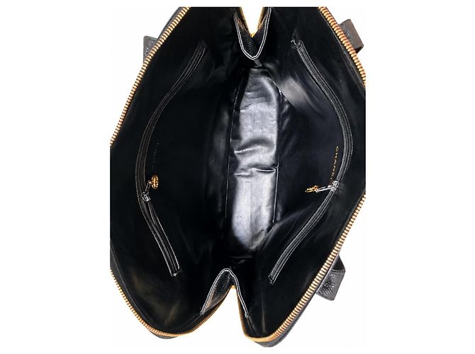 Borsa Tote Chanel CC in Pelle Caviar Nera Nero - vista 7