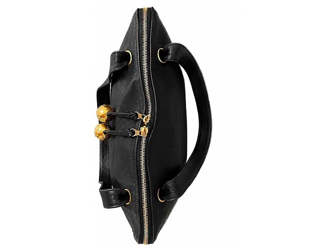 Borsa Tote Chanel CC in Pelle Caviar Nera Nero - vista 9